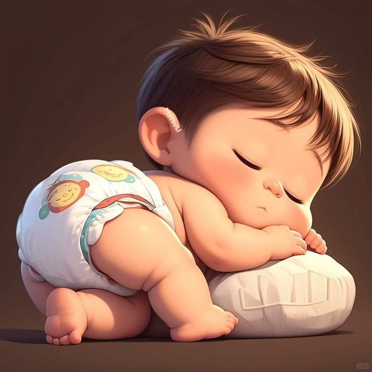 Newborn sleeping peacefully