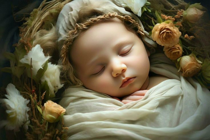 A sleepy baby wrapped after bath time, suggesting a fragile transition before sleep