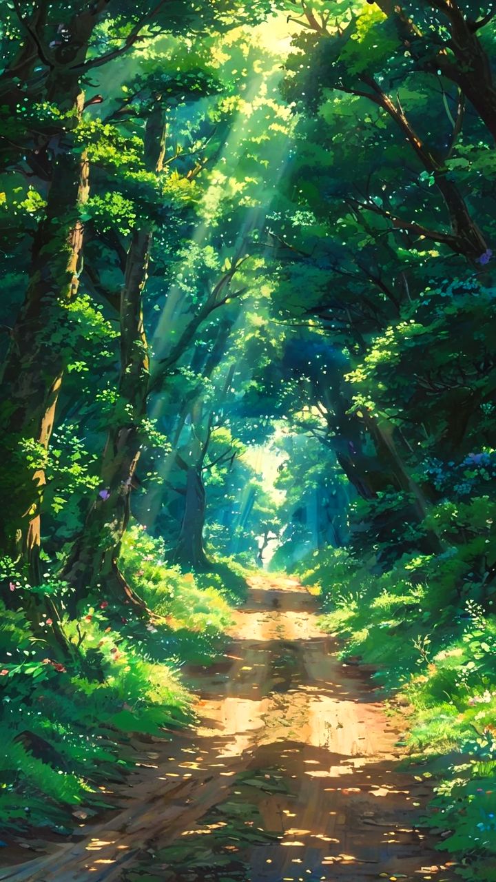A quiet path suggesting that meditation sometimes starts better with a gentle approach than an abrupt stop