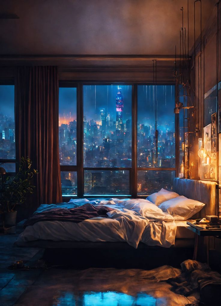A calm bedroom corner with soft indirect light, suitable for a low-stimulation rest break