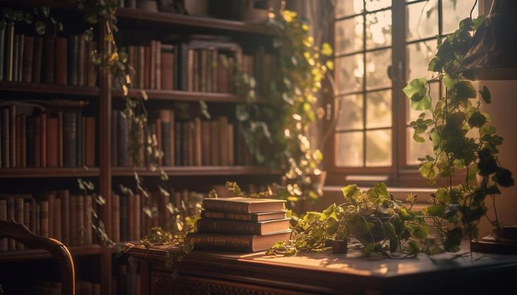 A reader taking a quiet pause with an open book in soft indoor light