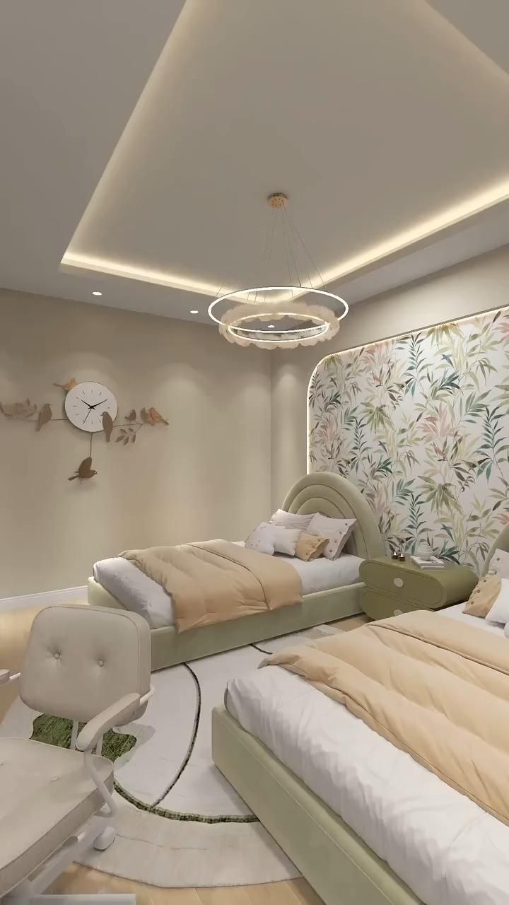 柔和安靜的臥室，代表保護第一波睡意所需要的低刺激環境